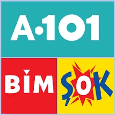bim, a101 ve şok marketleri logoları